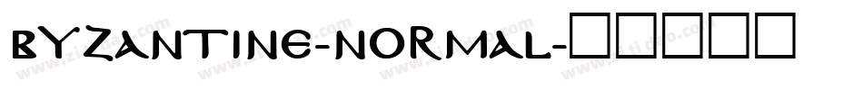 Byzantine-Normal字体转换