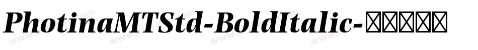 PhotinaMTStd-BoldItalic字体转换