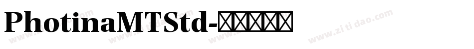 PhotinaMTStd字体转换
