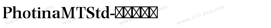 PhotinaMTStd字体转换