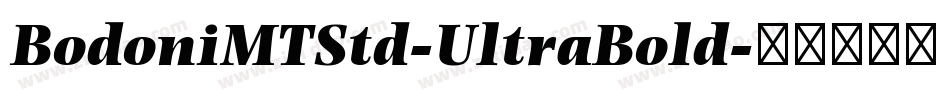 BodoniMTStd-UltraBold字体转换