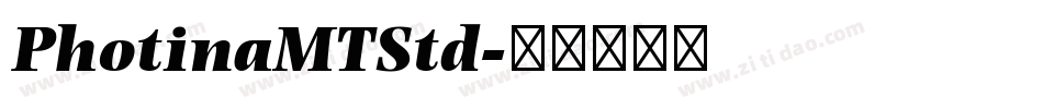 PhotinaMTStd字体转换