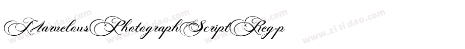 MarvelousPhotographScriptReg-p79rO字体转换