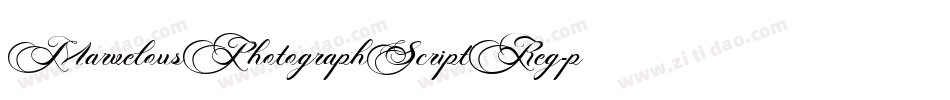MarvelousPhotographScriptReg-p79rO字体转换