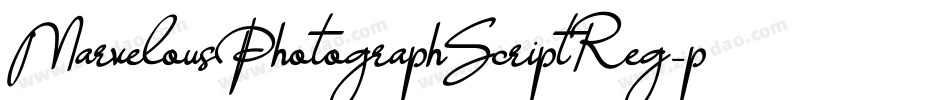MarvelousPhotographScriptReg-p79rO字体转换