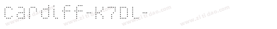 Cardiff-K7Dl字体转换