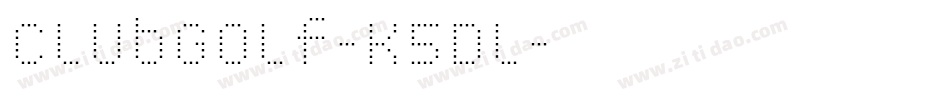 ClubGolf-K5Dl字体转换