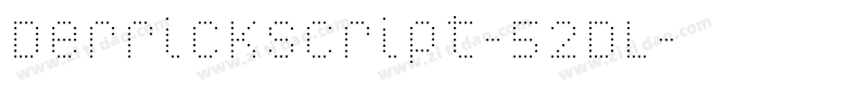 DerrickScript-52DL字体转换