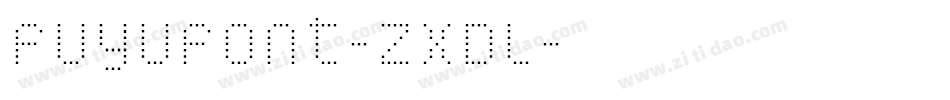 FuyuFont-zXDl字体转换