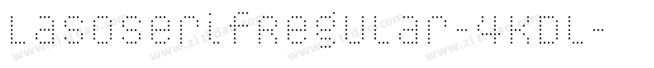 LasoSerifRegular-4KDl字体转换