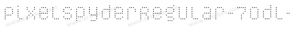 PixelSpyderRegular-70dl字体转换