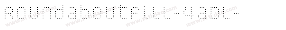 RoundaboutFill-4aDl字体转换