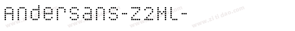 Andersans-Z2Ml字体转换