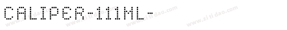 CALIPER-111ML字体转换