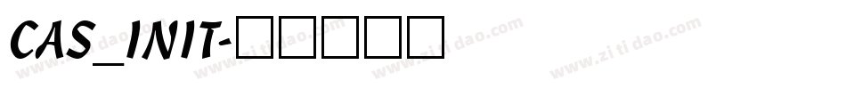 CAS_INIT字体转换