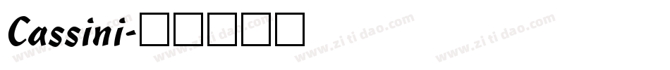 Cassini字体转换