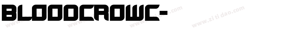 bloodcrowc字体转换