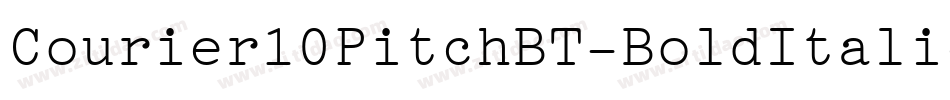 Courier10PitchBT-BoldItalic字体转换