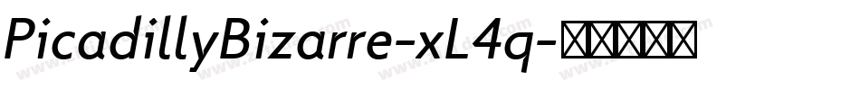 PicadillyBizarre-xL4q字体转换