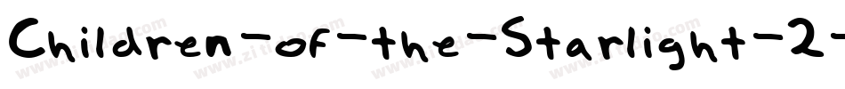 Children-of-the-Starlight-2字体转换