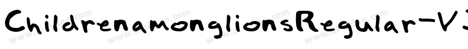 ChildrenamonglionsRegular-VJJZ字体转换