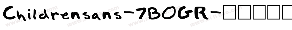 Childrensans-7BOGR字体转换