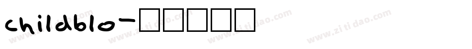 childblo字体转换