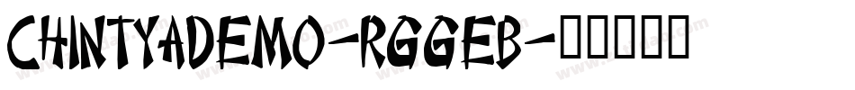 ChintyaDemo-rggEB字体转换