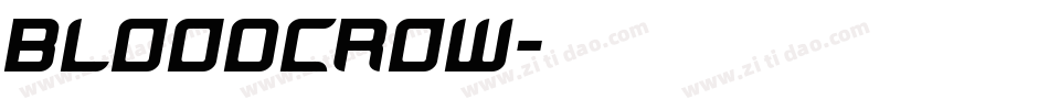 bloodcrow字体转换