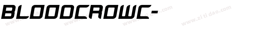 bloodcrowc字体转换