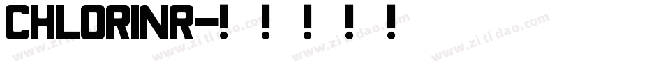 CHLORINR字体转换