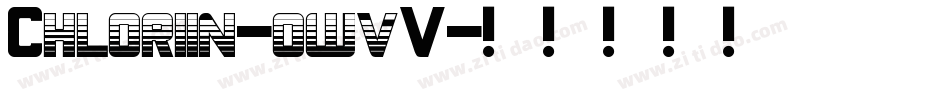 Chloriin-owvV字体转换