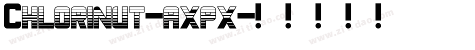 Chlorinut-axpx字体转换
