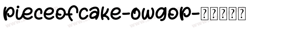 PieceOfCake-0WgOP字体转换