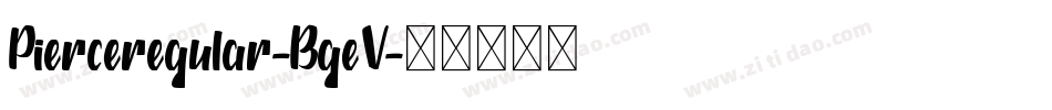 Pierceregular-BgeV字体转换