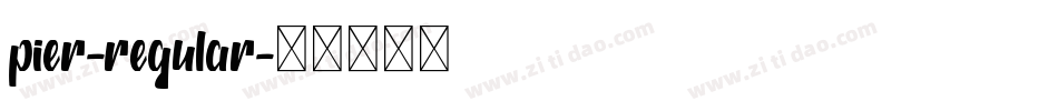 pier-regular字体转换