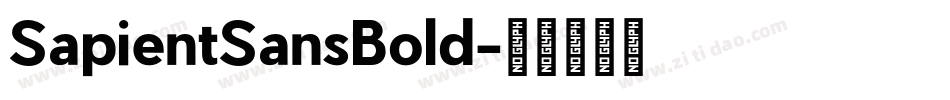 SapientSansBold字体转换