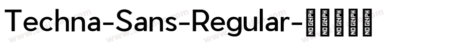 Techna-Sans-Regular字体转换