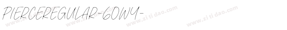 PierceRegular-6OWY字体转换