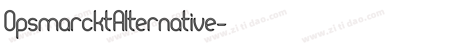 OpsmarcktAlternative字体转换