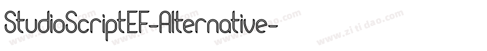 StudioScriptEF-Alternative字体转换