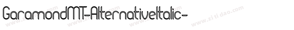 GaramondMT-AlternativeItalic字体转换