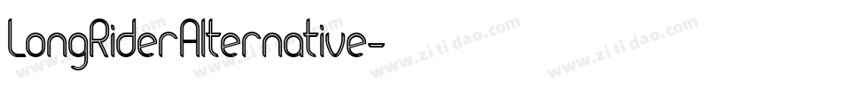 LongRiderAlternative字体转换