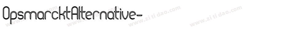 OpsmarcktAlternative字体转换