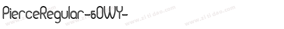 PierceRegular-6OWY字体转换