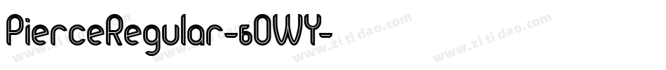 PierceRegular-6OWY字体转换