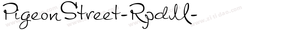 PigeonStreet-RpdM字体转换