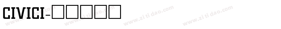 CIVICI字体转换