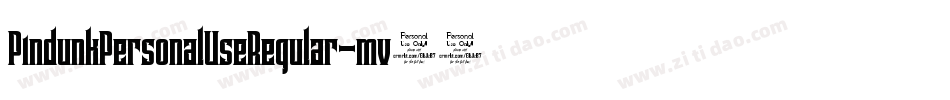 PindunkPersonalUseRegular-mv69字体转换 PindunkPersonalUseRegular-mv69字体转换