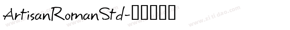 ArtisanRomanStd字体转换